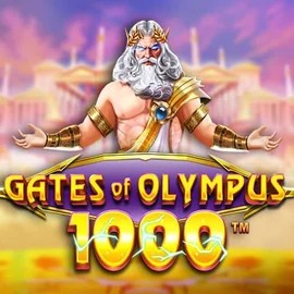 Gates of Olympus 1000 online game logo by Pragmatic Play on kansino-casino.com