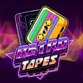 Retro Tapes slot logo by Push Gaming at Kansino Casino